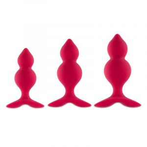 Bibi Twin Set de 3 Plugs Anales Rosa