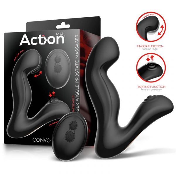 Convo Prostate Stimulator with Tapping and Finger Wiggle Function