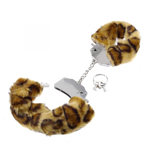 Fetish Fantasy Series Esposas de Peluches Originales Color Leopardo