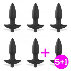 Pack 5+1 Spear Plug Anal con Vibración USB Silicona