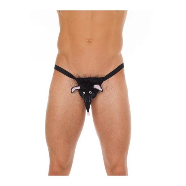 Tanga Ratita Negro Talla Única