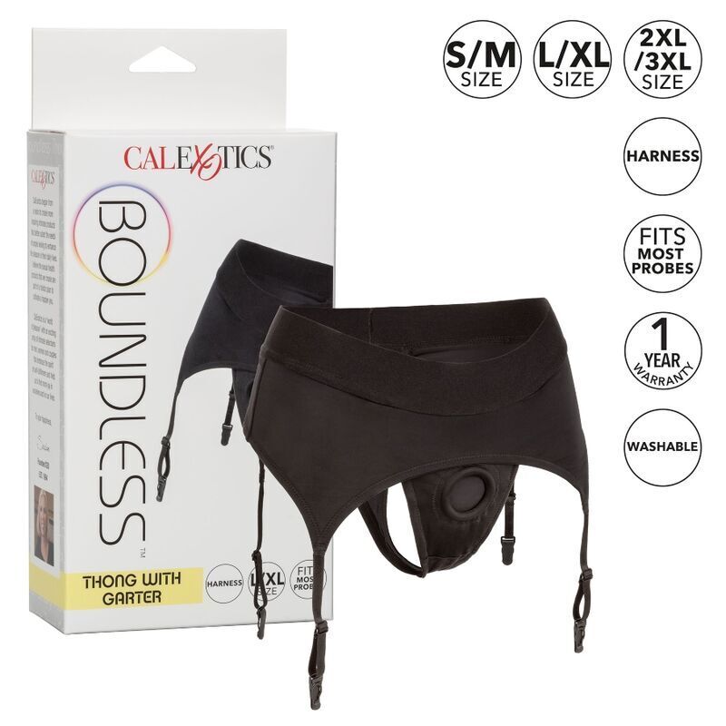 CALEXOTICS - BOUNDLESS ARNÉS TANGA CON LIGUERO S/M - Imagen 2