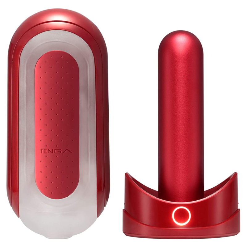 TENGA - FLIP 0 ZERO ROJO CON CALENTADOR - Imagen 3