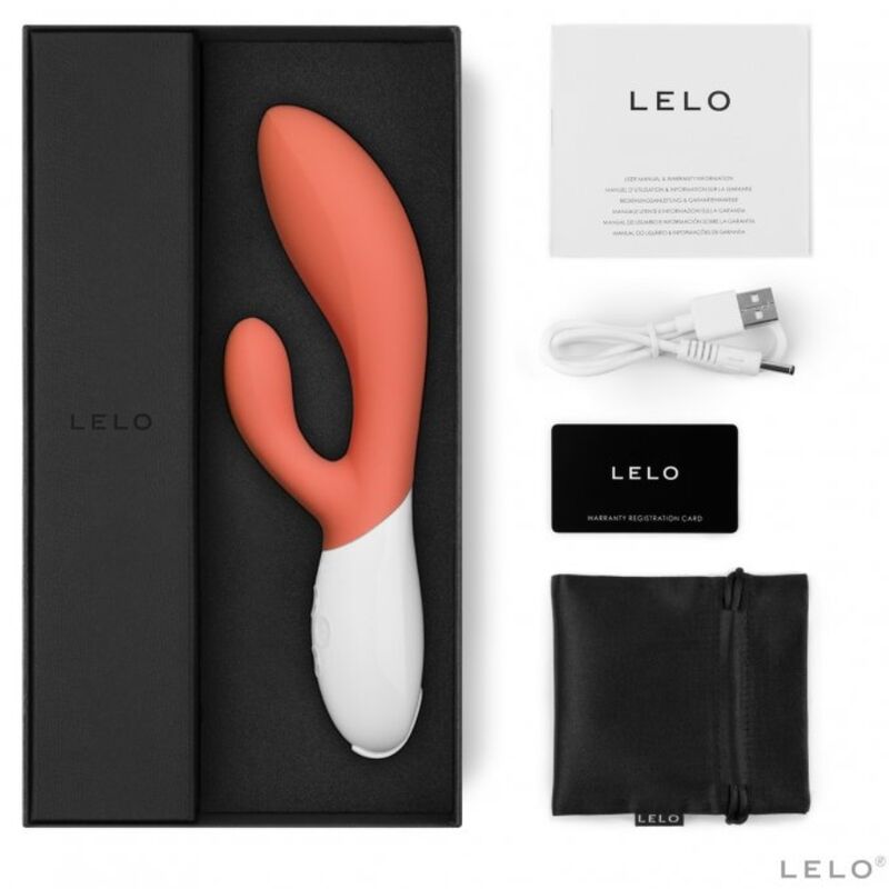 LELO - INA 3 VIBRADOR RABBIT LUJO CORAL - Imagen 2