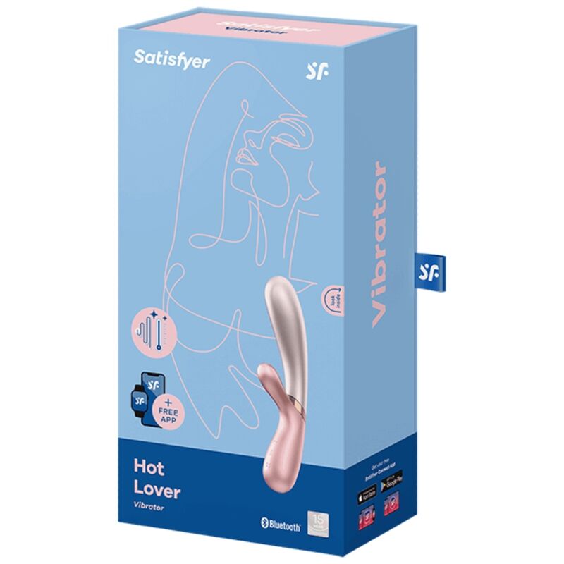 SATISFYER - HOT LOVER VIBRADOR ROSA BEIGE - Imagen 4