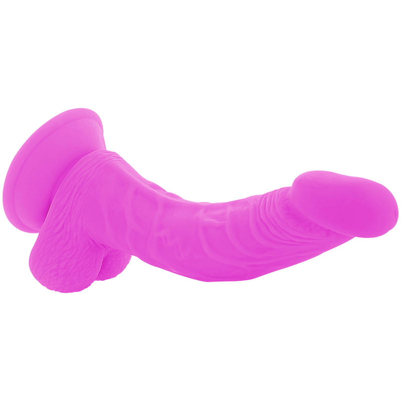 DIVERSIA - DILDO REALÍSTICO FLEXIBLE CON VIBRACIÓN LILA 21.5 CM -O- 4.5 CM - Imagen 4