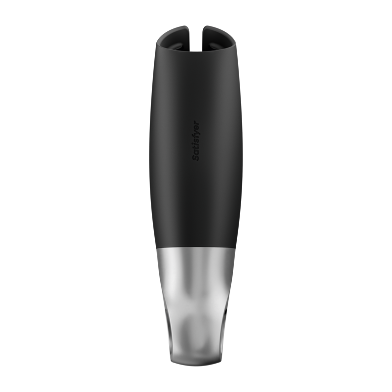 SATISFYER - POWER MASTURBATOR NEGRO Y PLATA - Imagen 5