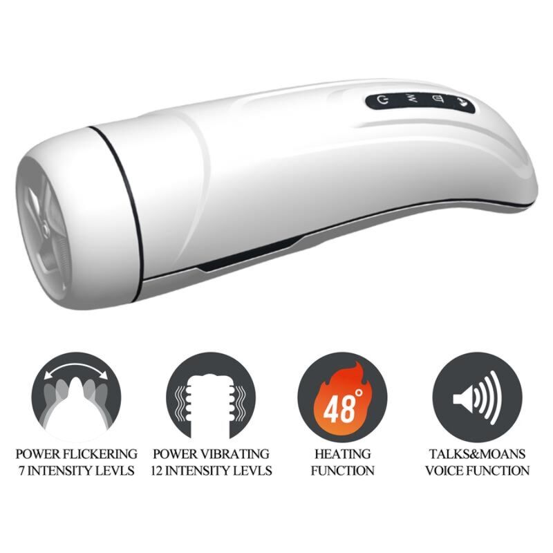 PRETTY LOVE - MARISSA MASTURBADOR MASCULINO VIBRACIÓN, CALOR, VOZ Y ONDAS ESTIMULADORAS - Imagen 5