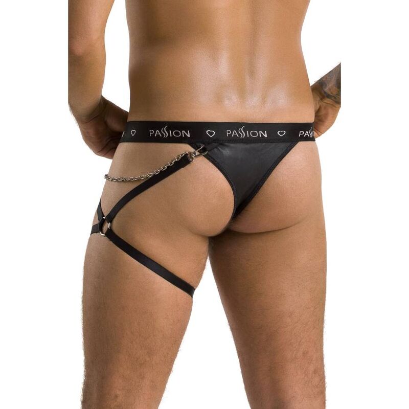 PASSION - 058 TANGA BILL NEGRO S/M - Imagen 4
