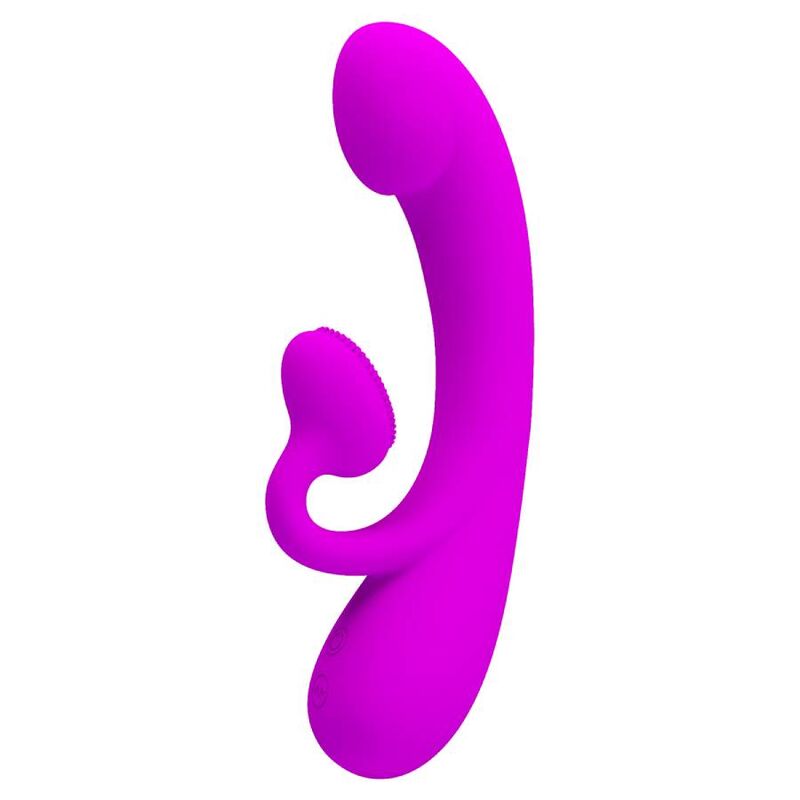 PRETTY LOVE - SINCERE VIBRADOR Y ONDAS ESTIMULADORAS DE CLÍTORIS SILICONA MORADO - Imagen 2