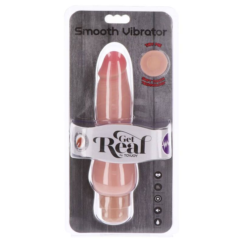 GET REAL - DUAL DENSITY SMOOTH VIBRADOR NATURAL - Imagen 4