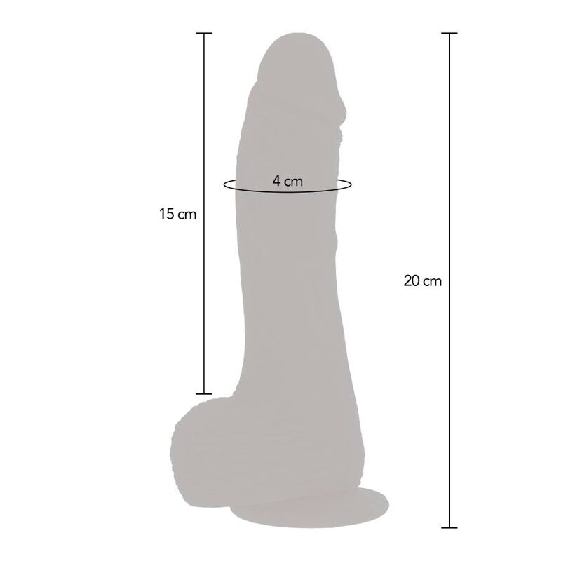 GET REAL - DILDO VIBRADOR ROTADOR UPDOWN NATURAL - Imagen 5