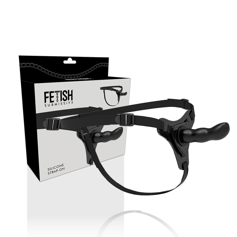 FETISH SUBMISSIVE HARNESS - SILICONA NEGRO G-SPOT 16 CM - Imagen 2