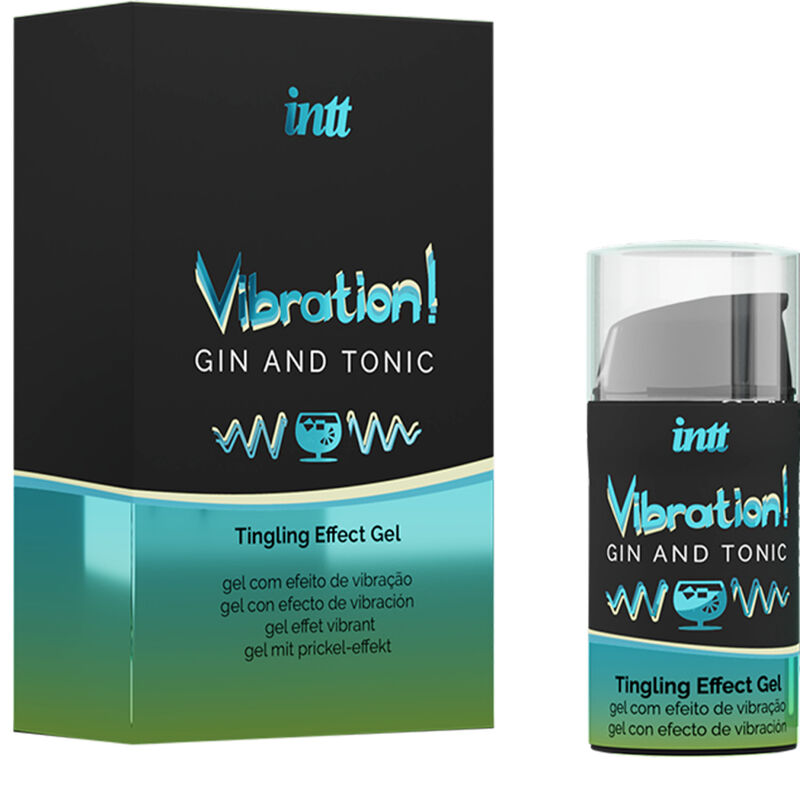INTT - POTENTE ESTIMULANTE ÍNTIMO GEL VIBRADOR LIQUIDO GIN TONIC 15ML - Imagen 2