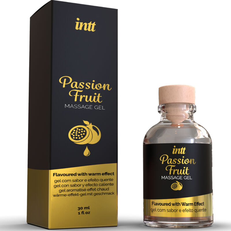 INTT MASSAGE ORAL SEX - GEL DE MASAJE SABOR A FRUTA DE LA PASIÓN EFECTO CALOR - Imagen 2