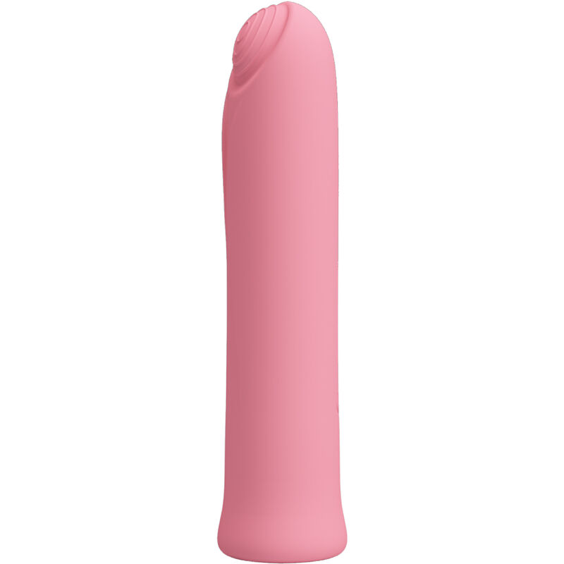 PRETTY LOVE - CURTIS MINI VIBRADOR SUPER POWER 12 VIBRACIONES SILICONA ROSA - Imagen 2