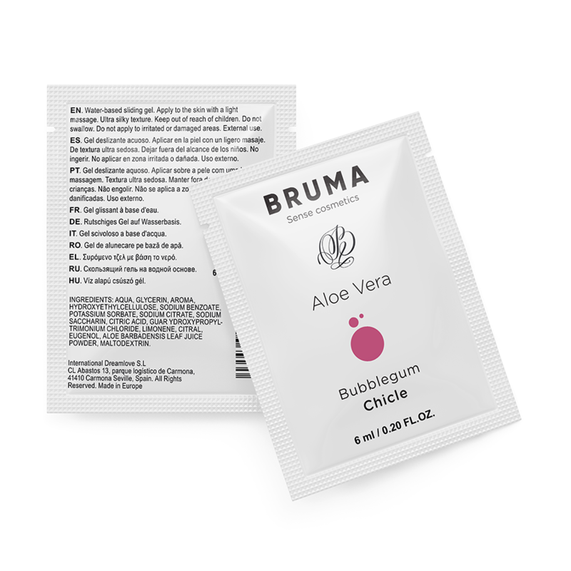 BRUMA - 6 ML GEL DESLIZANTE CON ALOE VERA SABOR A CHICLE - Imagen 2