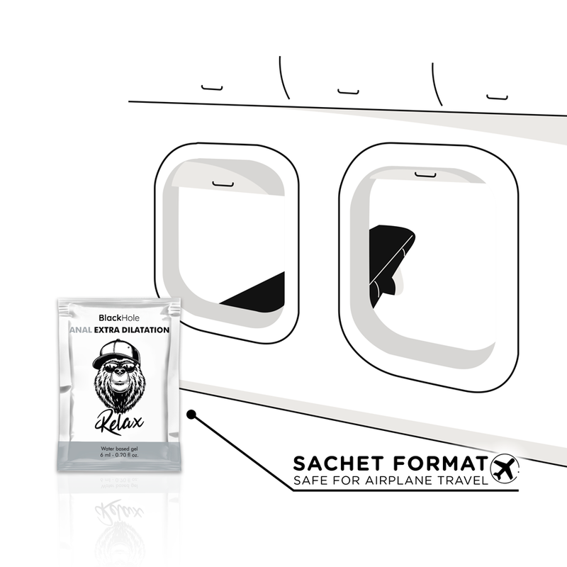 BLACK HOLE - GEL BASE AGUA DILATACIÓN ANAL 6 ML MONODOSIS - Imagen 5