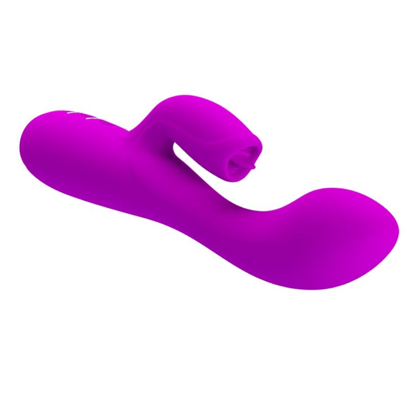 PRETTY LOVE - GLORIA VIBRADOR CONEJO RECARGABLE-IMPERMEABLE MORADO - Imagen 4