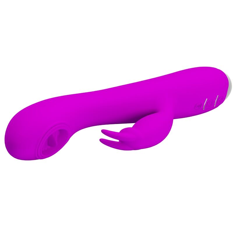 PRETTY LOVE - RACHEL VIBRADOR RECARGABLE CON ONDAS ESTIMULADORAS MORADO - Imagen 2