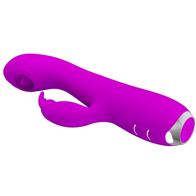 PRETTY LOVE - RACHEL VIBRADOR RECARGABLE CON ONDAS ESTIMULADORAS MORADO - Imagen 3