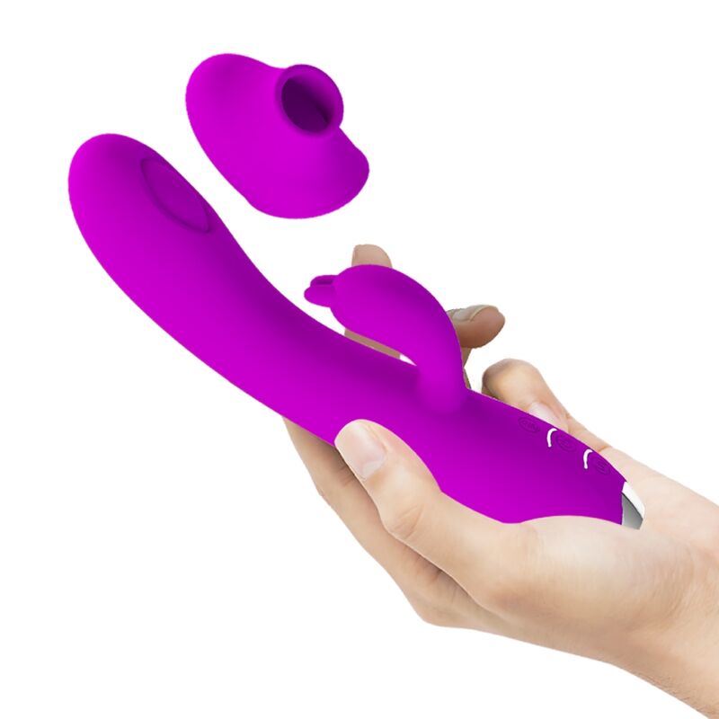 PRETTY LOVE - REGINA VIBRADOR-ONDAS ESTIMULADORAS RECARGABLE MORADO - Imagen 5