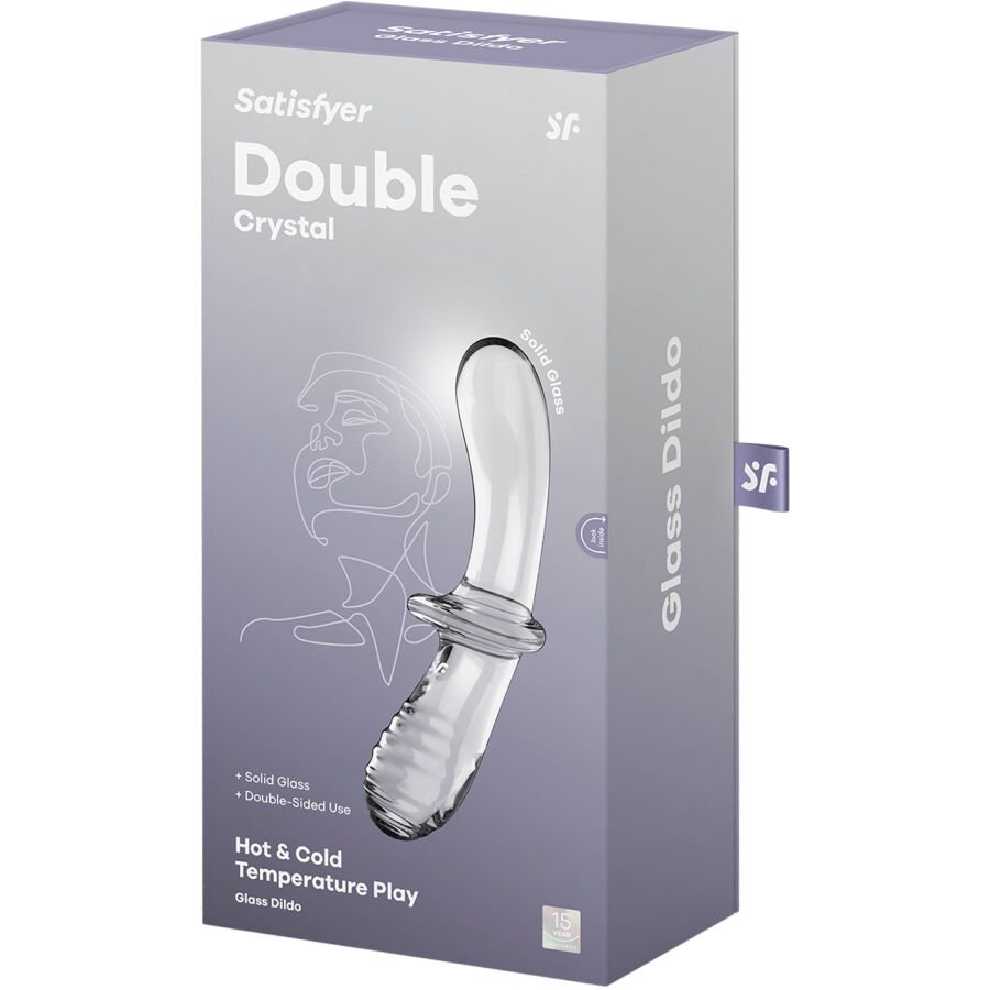 SATISFYER - DOUBLE CRYSTAL DILDO TRANSPARENTE - Imagen 5
