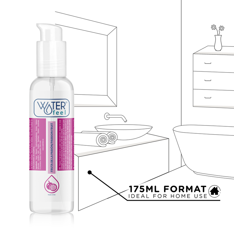 WATERFEEL - LUBRICANTE BASE AGUA FRUTA DE LA PASIÓN 175 ML - Imagen 5