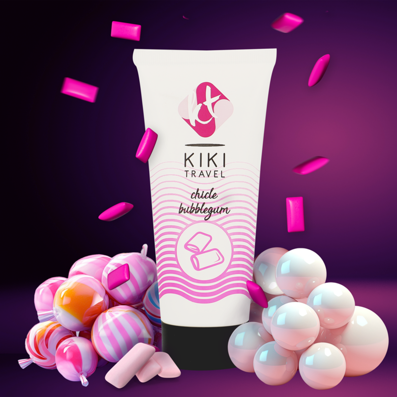 KIKÍ TRAVEL - LUBRICANTE SABOR A CHICLE 50 ML - Imagen 5
