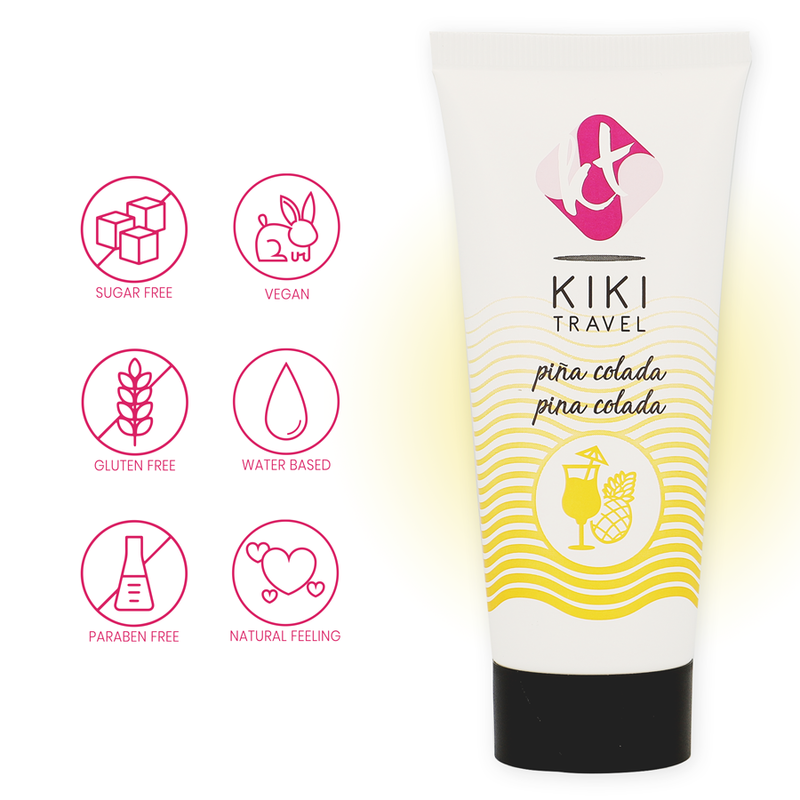 KIKÍ TRAVEL - LUBRICANTE SABOR A PIÑA COLADA 50 ML - Imagen 4