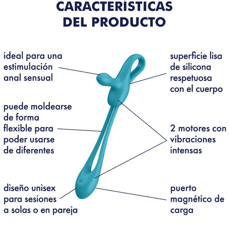 SATISFYER - PLUG PLAY 1 MULTIVIBRADOR FLEXIBLE - Imagen 5