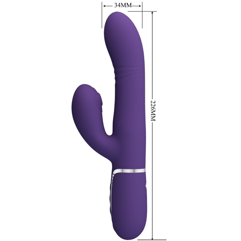 PRETTY LOVE - VIBRADOR PUNTO G MULTIFUNCIÓN MORADO - Imagen 2