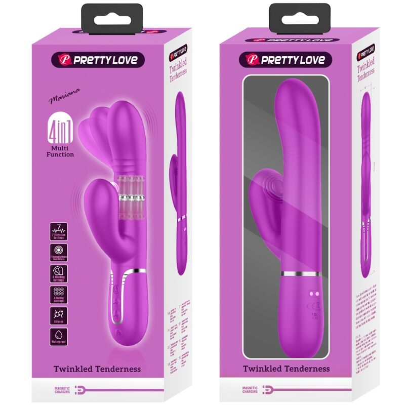 PRETTY LOVE - VIBRADOR PUNTO G MULTIFUNCIÓN FUCSIA - Imagen 4
