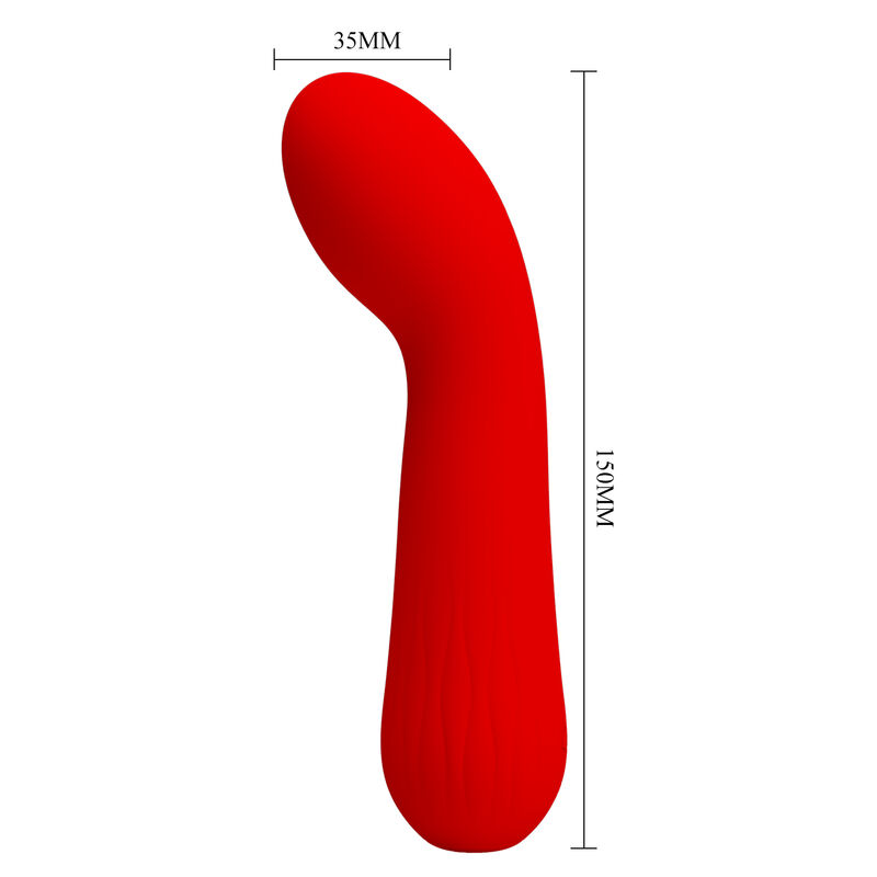 PRETTY LOVE - FAUN VIBRADOR RECARGABLE ROJO - Imagen 5