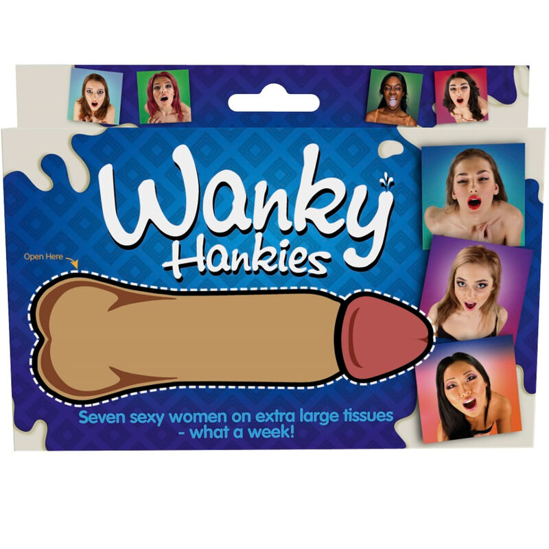SPENCER FLEETWOOD - WANKY HANKIES 7 PAÑUELOS EXTRA GRANDES MUJERES - Imagen 3