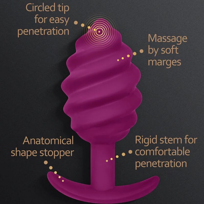 G-VIBE - GPLUG TWIST 2 PLUG ANAL MORADO - Imagen 2