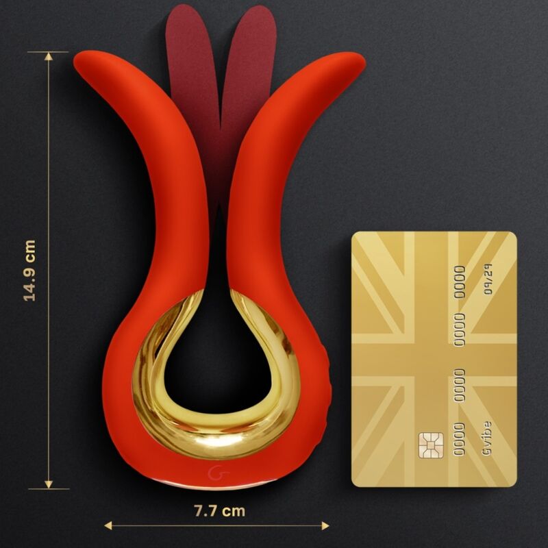 G-VIBE - GVIBE MAXI VIBRADOR CON DOS PUNTAS FLEXIBLES CORAL - Imagen 2