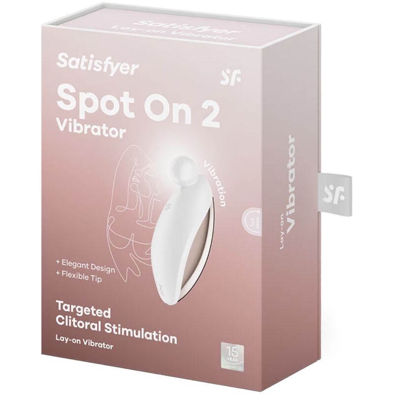 SATISFYER - SPOT ON 2 VIBRADOR LAY-ON BLANCO - Imagen 5