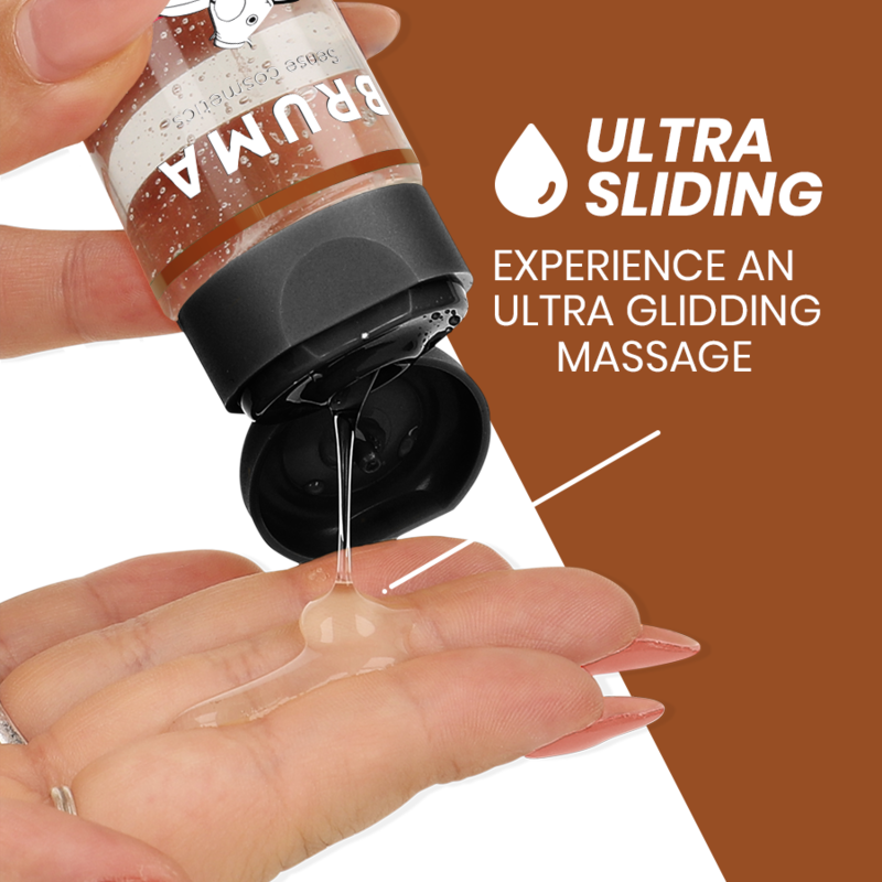 BRUMA - ACEITE DE MASAJE PREMIUM EFECTO CALOR SABOR TARTA AMERICANA 3 EN 1 - 100 ML - Imagen 2