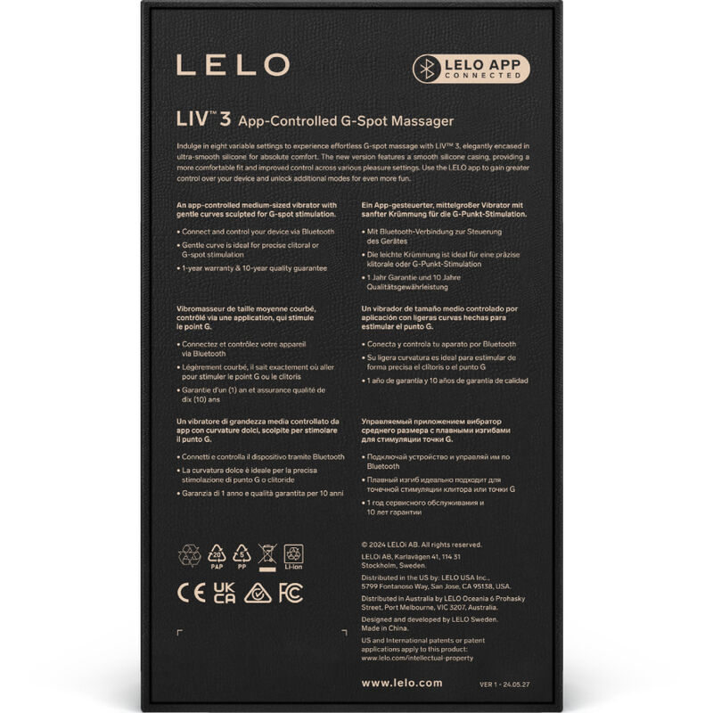 LELO - LIV™ 3 ESTIMULADOR PUNTO G ROSA - Imagen 4