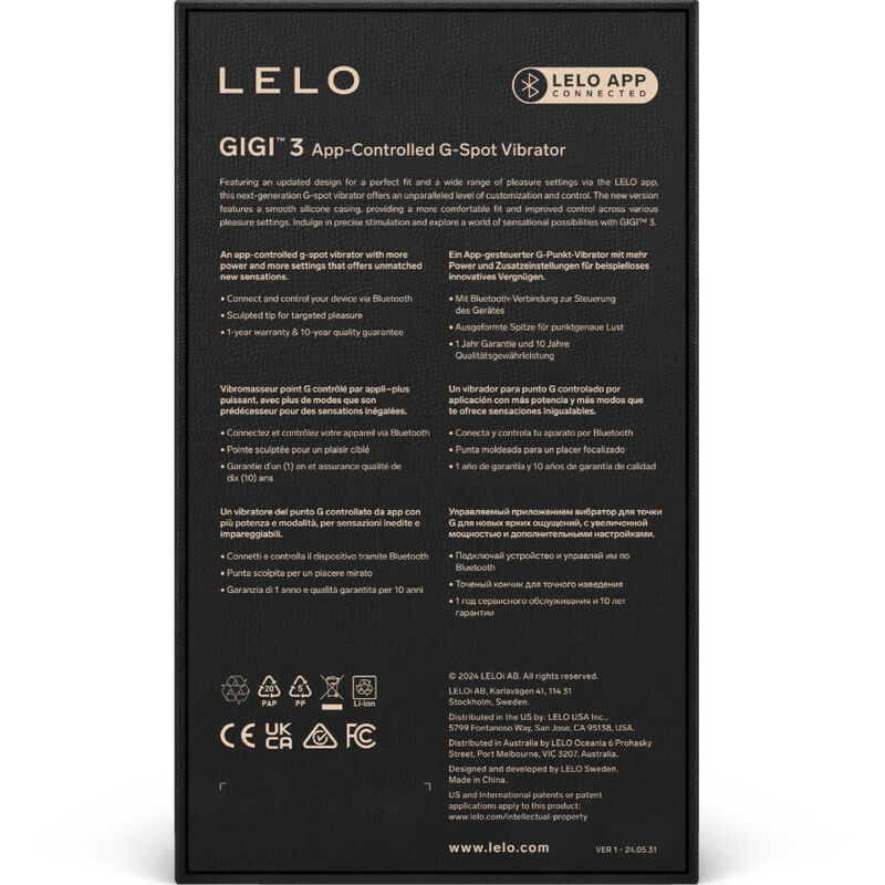 LELO - GIGI™ 3 VIBRADOR PUNTO G VIOLETA - Imagen 4