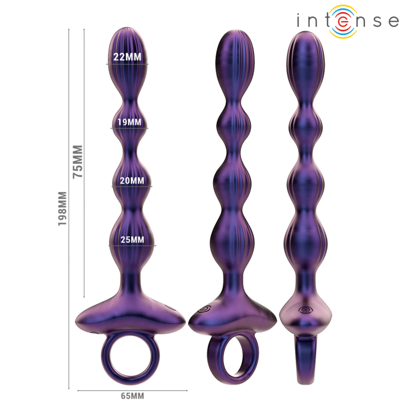 INTENSE - JACKIE PLUG ANAL VIBRADOR MODELO 1 CONTROL REMOTO - Imagen 2