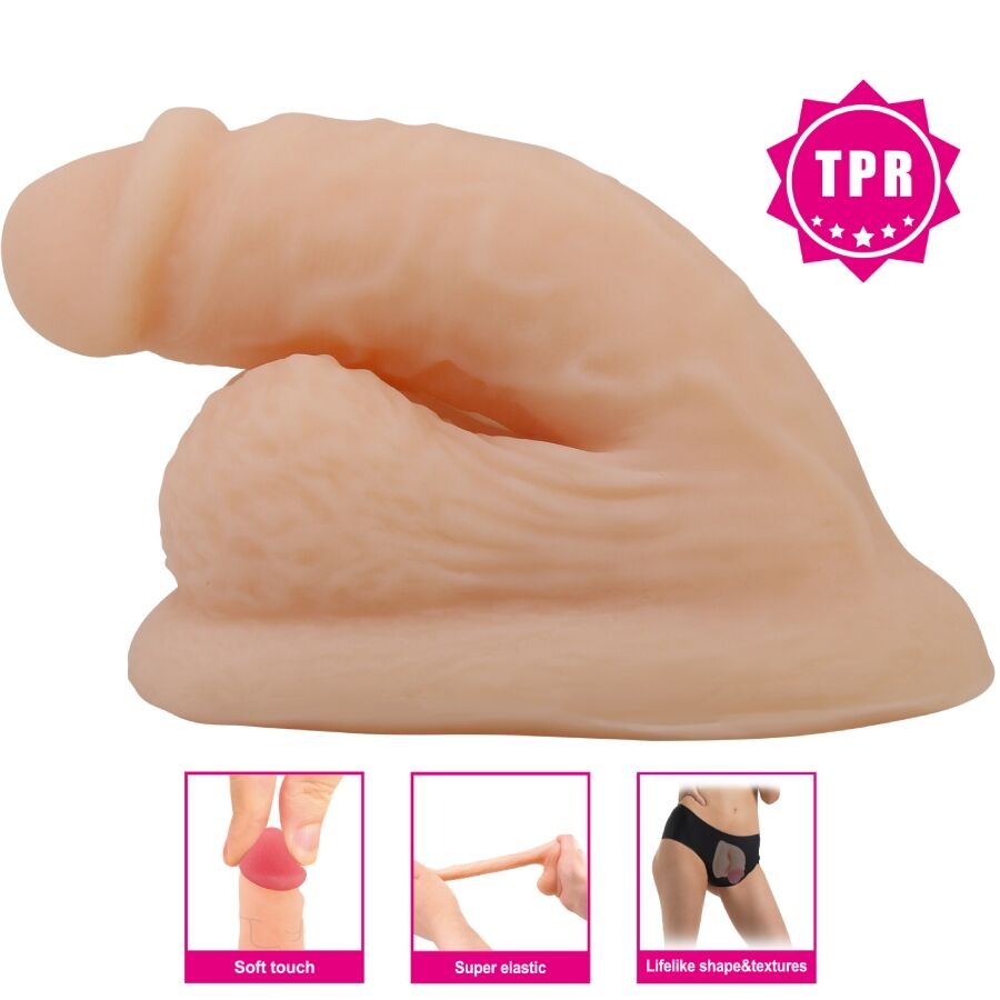 PRETTY LOVE - WILDON DILDO ULTRA REALÍSTICO Y ELÁSTICO 10 CM NATURAL - Imagen 5