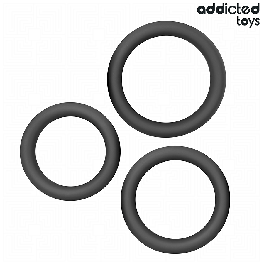 ADDICTED TOYS - SET DE ANILLOS SILICONA PLANOS - Imagen 5