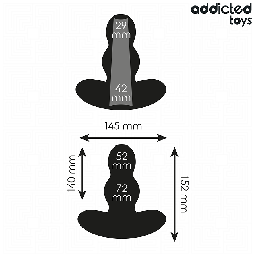 ADDICTED TOYS - PLUG ANAL HUECO SILICONA TALLA XXL 15,2 CM - Imagen 4