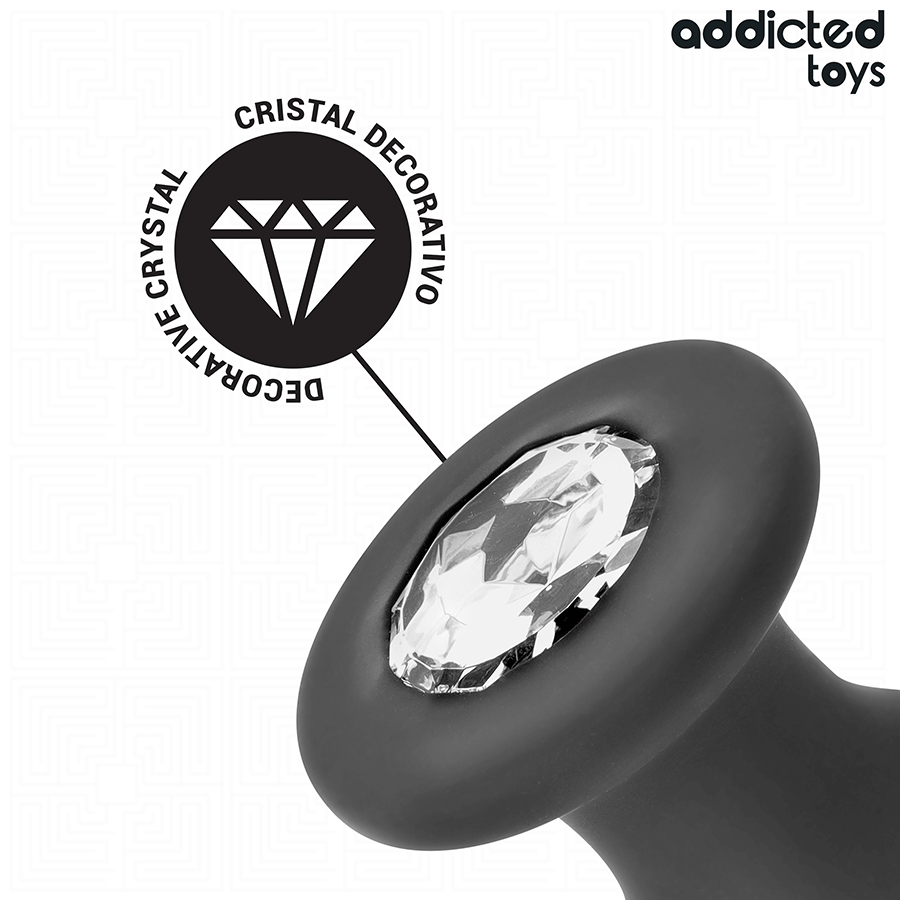 ADDICTED TOYS - PLUG ANAL CON JOYA SILICONA TALLA L 12,6 CM - Imagen 3