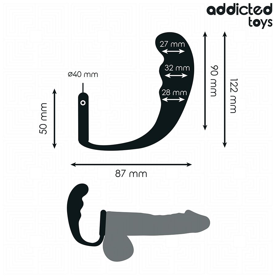 ADDICTED TOYS - PLUG ANAL CON ANILLO SILICONA MODELO 4 - Imagen 4