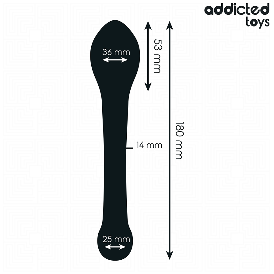 ADDICTED TOYS - ESTIMULADOR ANAL DOBLE SILICONA 18 CM - Imagen 4