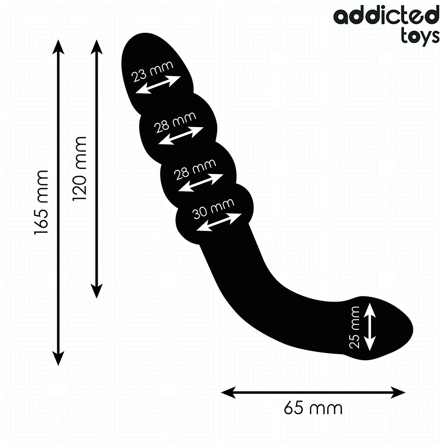 ADDICTED TOYS - MASAJEADOR ANAL DOBLE SILICONA 16,5 CM - Imagen 4