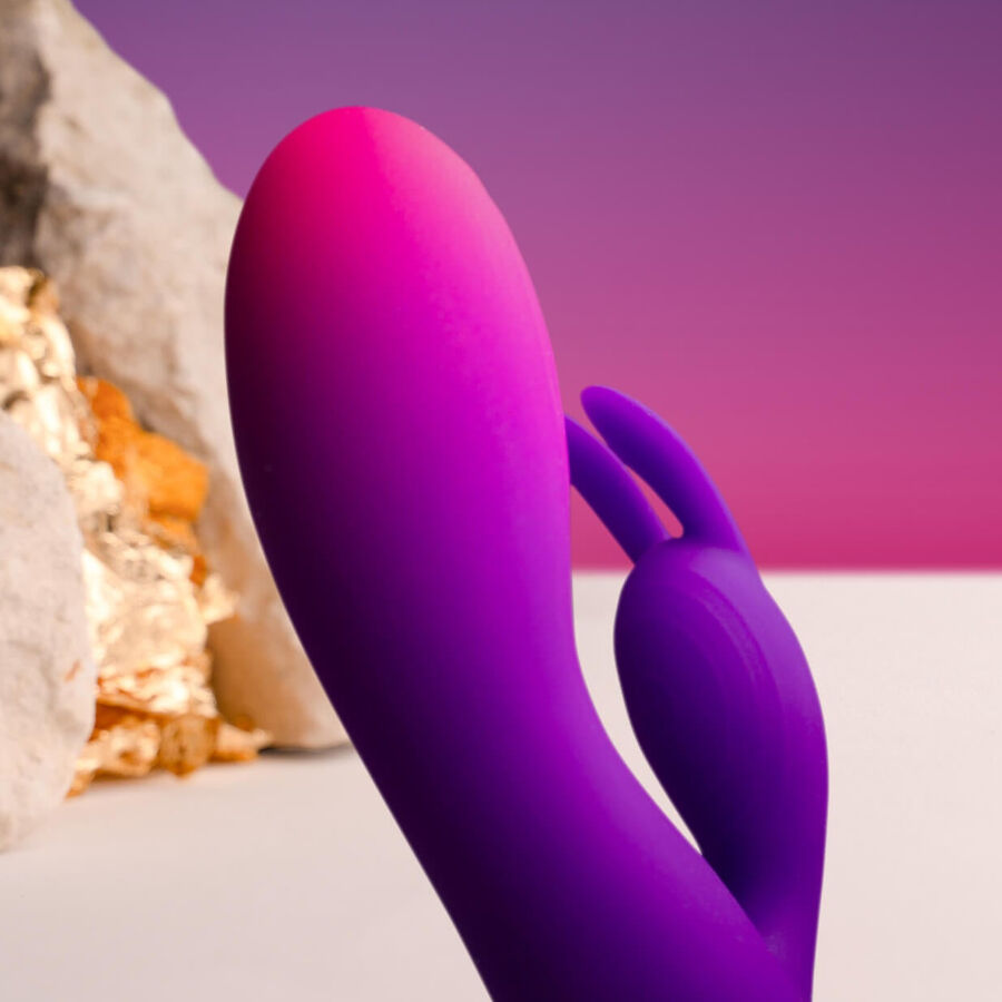 ROCKS- OFF - GLO- GIRL VIBRADOR RABBIT MORADO - Imagen 2